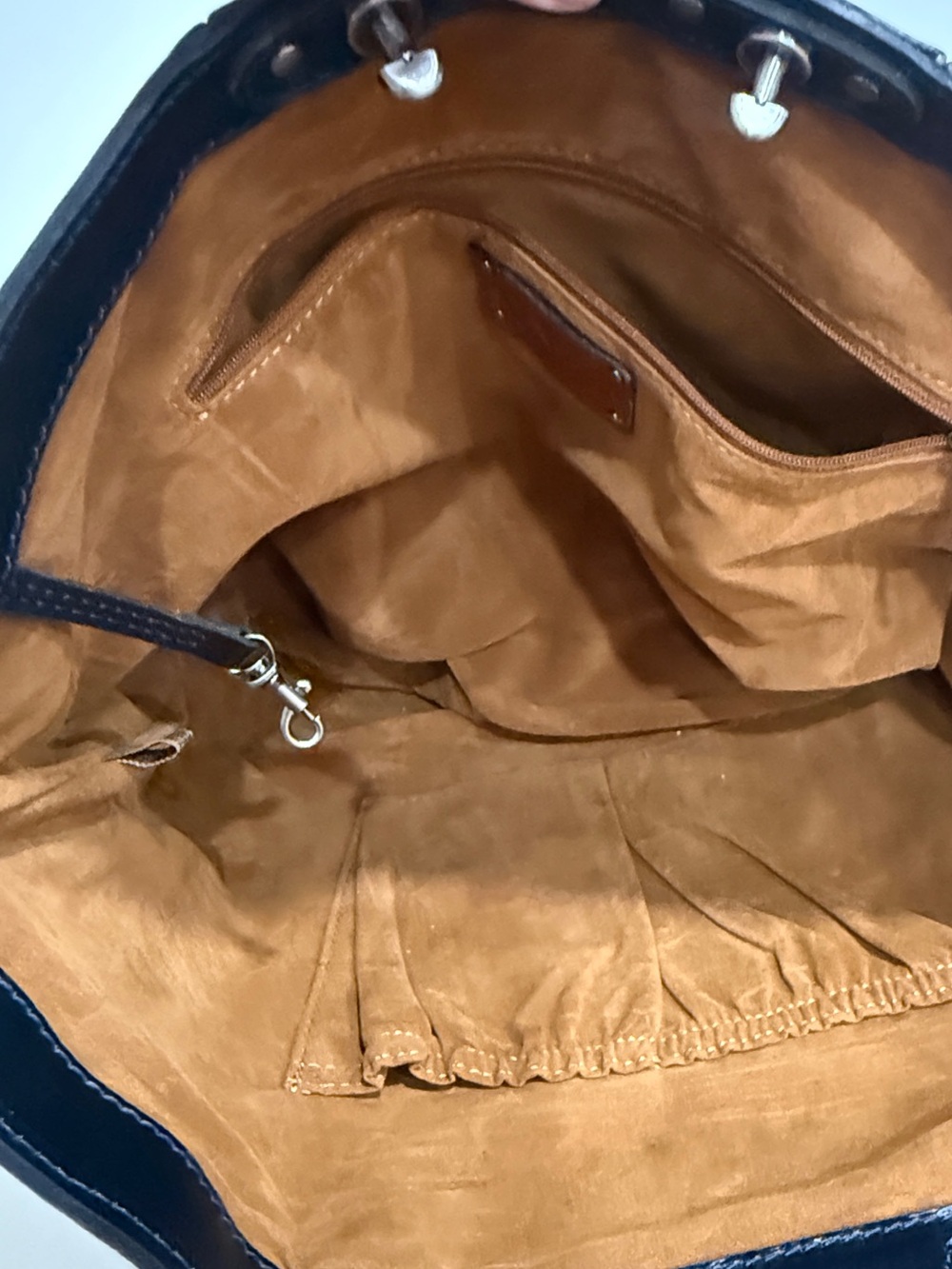 Patricia Nash Benvenuto Italian Leather Large Tote Bag Heritage Floral Burgundy - Picture 8 of 11